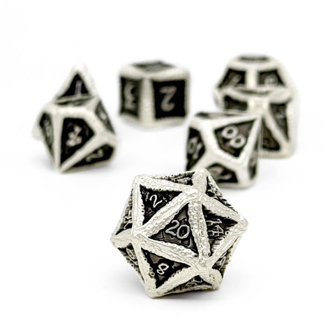 Pirate Dice - Blackbeard 7 Piece RPG set Alloy Metal Dice