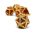 Pirate Dice - Cutlass Cove 7 Piece RPG set Alloy Metal Dice-Metal - Zinc Alloy Dice-Norse Foundry-Norse Foundry-dungeons & dragons-d&d dice set-rpg dice set-d20-metal dice set-d&d-treasure chest tin-perfect for tabletop rpgs