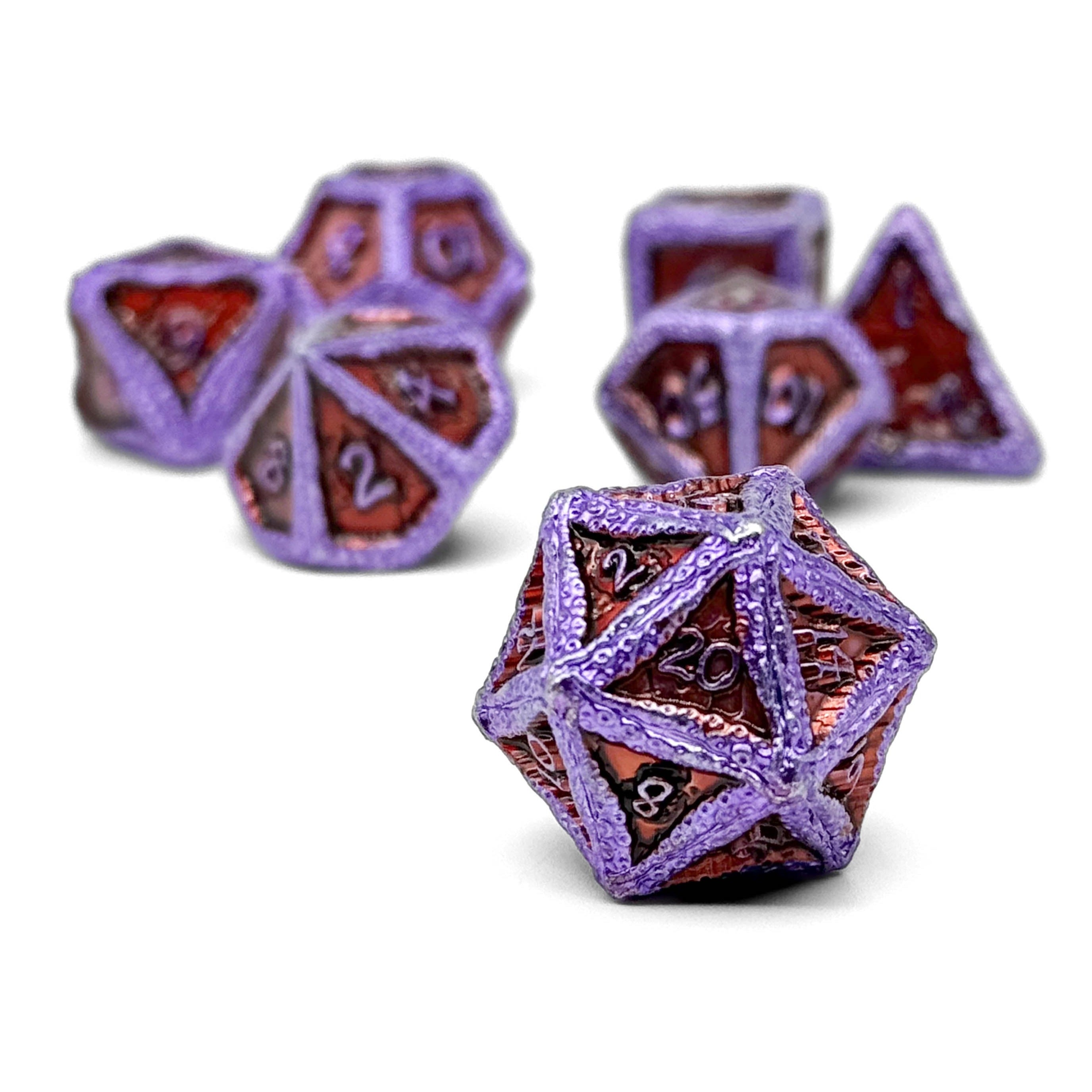 Pirate Dice - Davy Jones Locker 7 Piece RPG set Alloy Metal Dice-Metal - Zinc Alloy Dice-Norse Foundry-Dungeons and Dragons-D&D Dice-D20-Metal Dice Set-DnD-DnD Metal Dice Set-Perfect for Tabletop RPGs