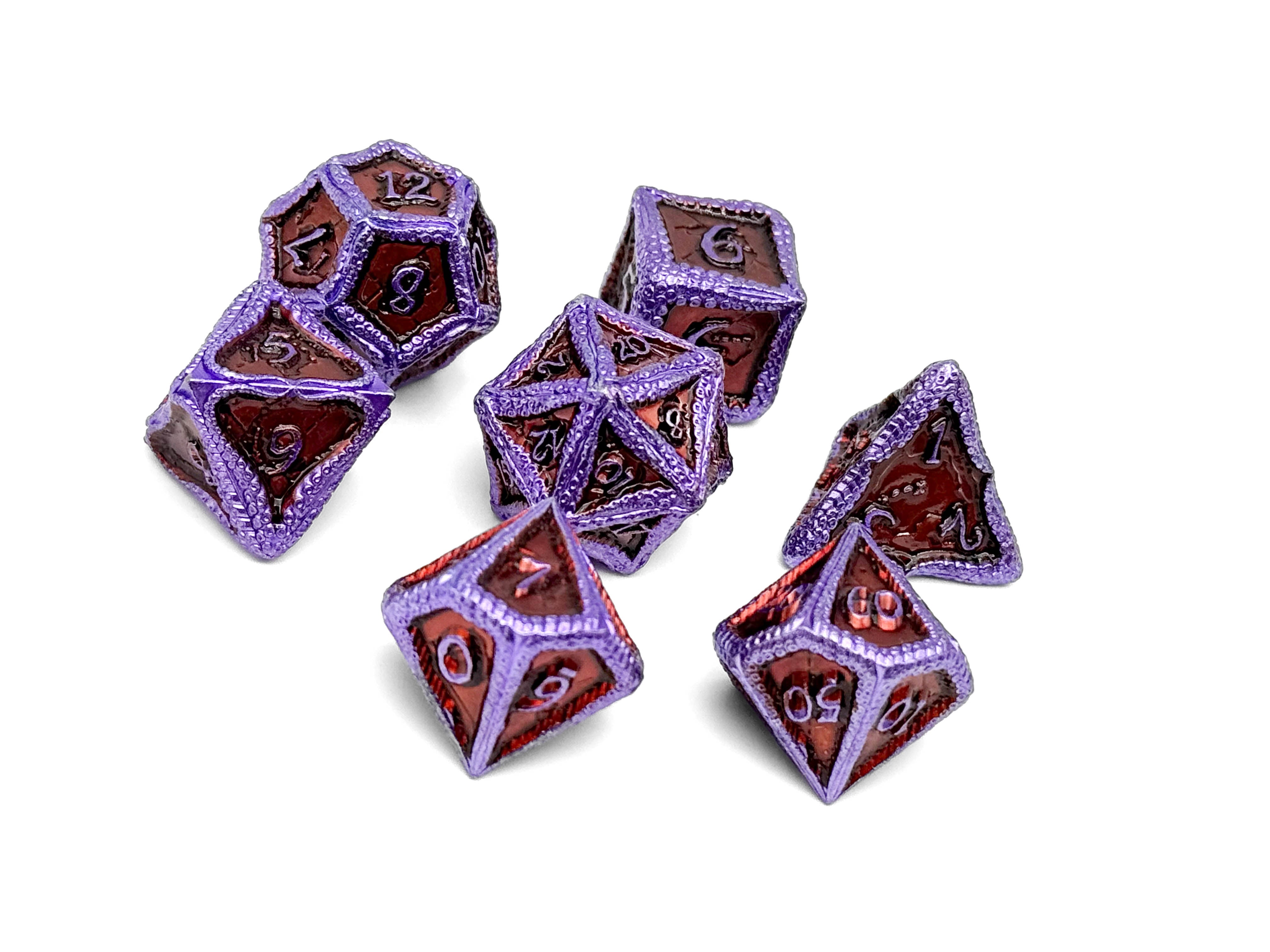 Pirate Dice - Davy Jones Locker 7 Piece RPG set Alloy Metal Dice-Metal - Zinc Alloy Dice-Norse Foundry-Dungeons and Dragons-DND Dice-D20-Metal Dice Set-D&D-Perfect for Tabletop RPGs