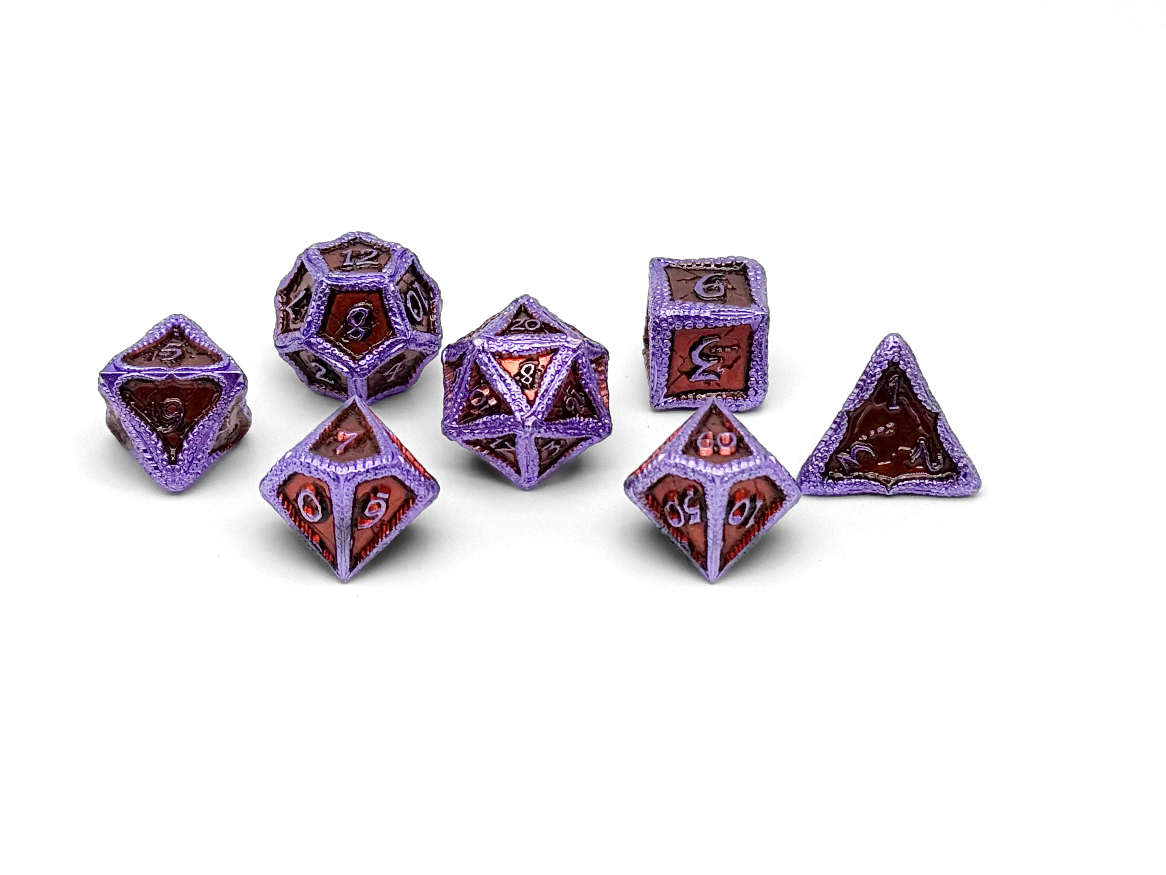 Pirate Dice - Davy Jones Locker 7 Piece RPG set Alloy Metal Dice-Metal - Zinc Alloy Dice-Norse Foundry-Dungeons and Dragons-DND Dice-D20-Metal Dice Set-D&D-Perfect for Tabletop RPGs