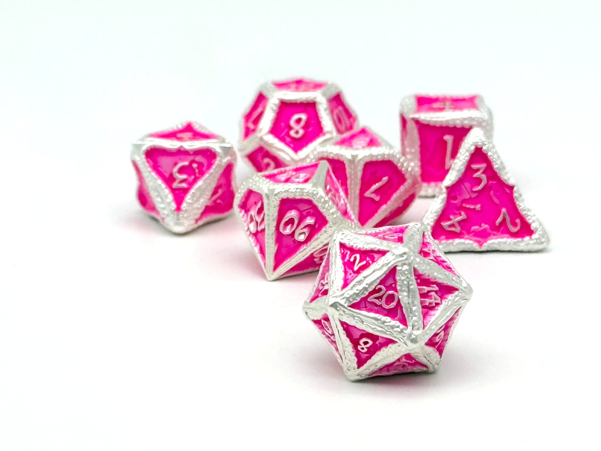 Pirate Dice - Man-O-War 7 Piece RPG set Alloy Metal Dice-Metal - Zinc Alloy Dice-Norse Foundry-Dungeons and Dragons-D&D Dice-D20-Metal Dice Set-D&D-Perfect for Tabletop RPGs