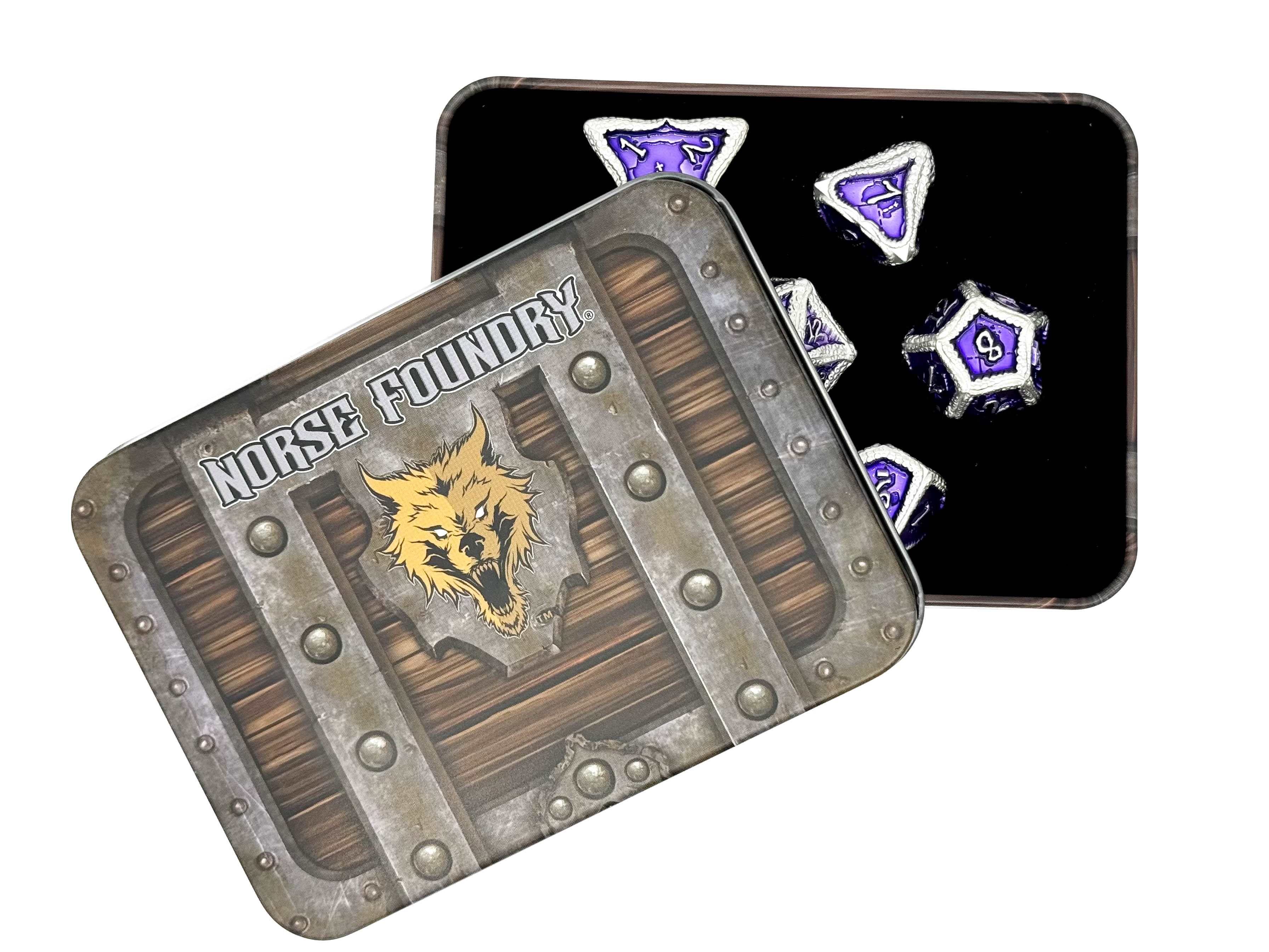 Pirate Dice - Parley 7 Piece RPG set Alloy Metal Dice-Metal - Zinc Alloy Dice-Norse Foundry-Dungeons and Dragons-D&D Dice-D20-Metal Dice Set-D&D-Perfect for Tabletop RPGs