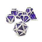 Pirate Dice - Parley 7 Piece RPG set Alloy Metal Dice-Metal - Zinc Alloy Dice-Norse Foundry-Norse Foundry-dungeons & dragons-d&d dice set-rpg dice set-d20-metal dice set-d&d-treasure chest tin-perfect for tabletop rpgs