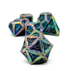 Pirate Dice - Rogue Wave 7 Piece RPG set Alloy Metal Dice-Metal - Zinc Alloy Dice-Norse Foundry-Norse Foundry-dungeons & dragons-d&d dice set-rpg dice set-d20-metal dice set-d&d-treasure chest tin-perfect for tabletop rpgs