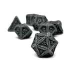 Pirate Dice - Shipwreck Treasures 7 Piece RPG set Alloy Metal Dice-Metal - Zinc Alloy Dice-Norse Foundry-Norse Foundry-dungeons & dragons-d&d dice set-rpg dice set-d20-metal dice set-d&d-treasure chest tin-perfect for tabletop rpgs