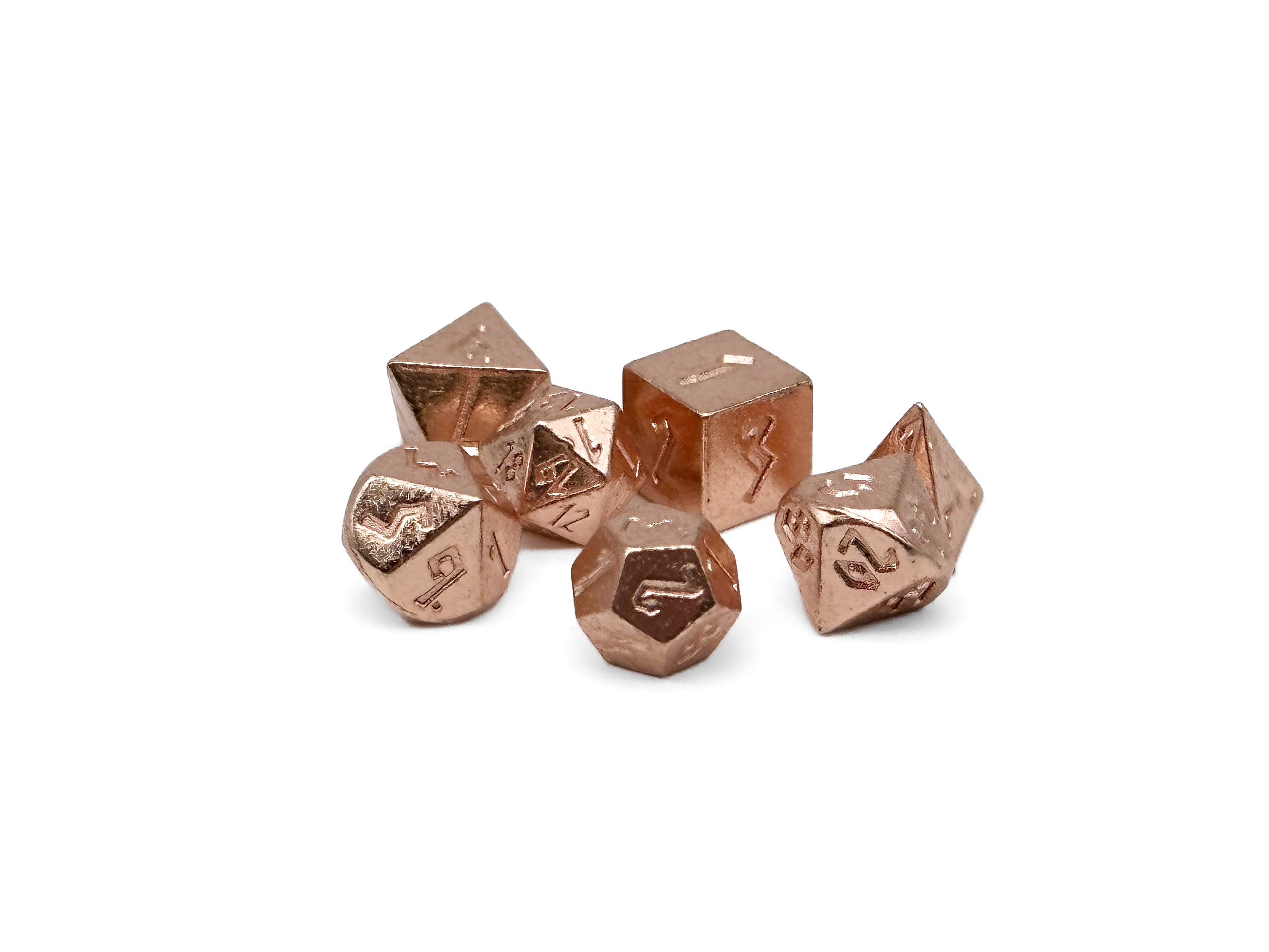 Pixie Mini Metal Dice Sets - 5-7mm-Alloy Dice-Norse Foundry-Copper-Norse Foundry-dungeons & dragons-d&d dice set-rpg dice set-metal dice set-d&d-mini dice set-5mm to 7mm-perfect for tabletop rpgs