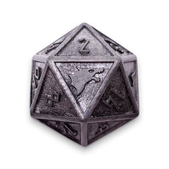 Single Alloy Metal D20 in Plate Mail by Norse Foundry