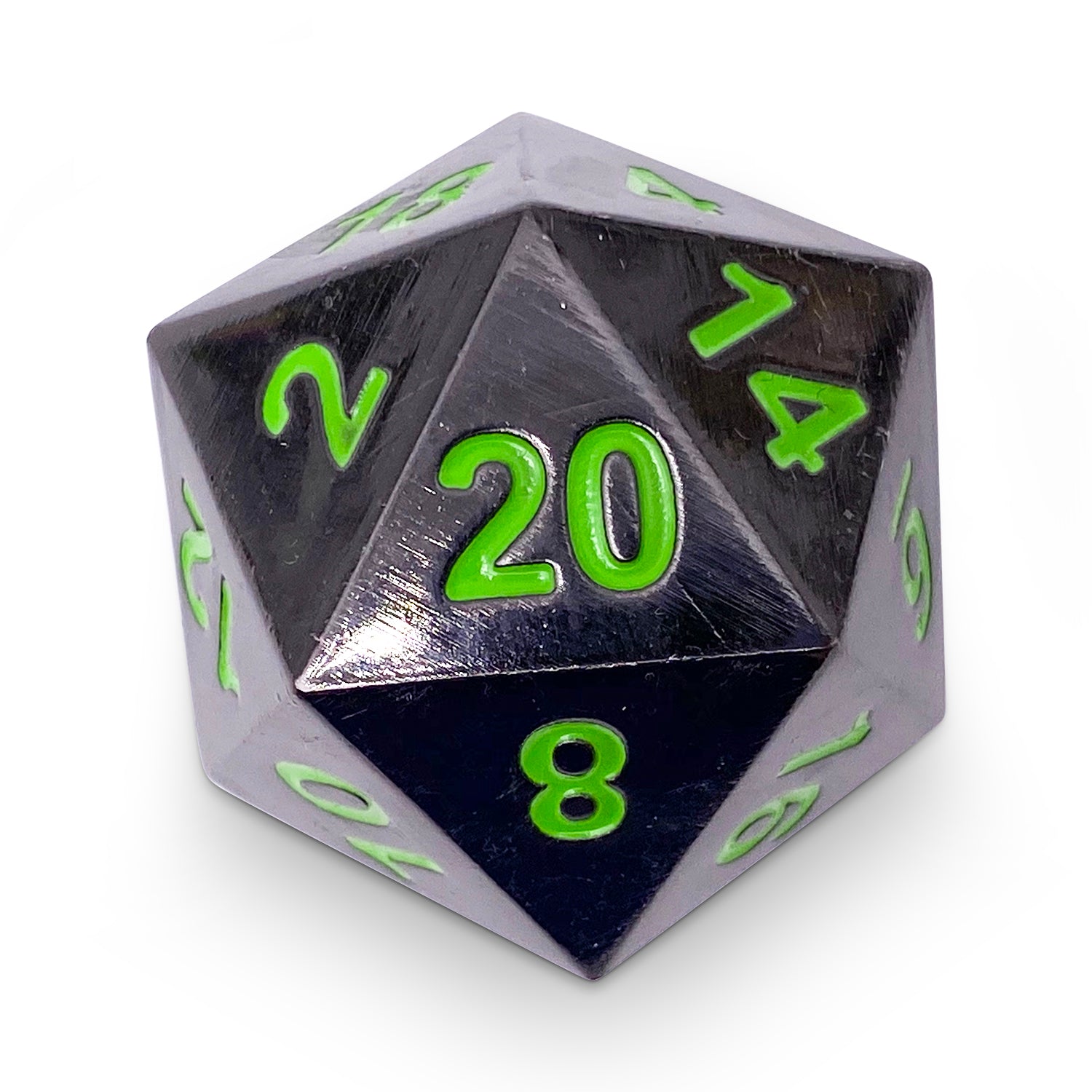 Poisoned Daggers - Boulder® 45mm D20 Metal Dice-Zinc Alloy Dice-Norse Foundry-Norse Foundry-dungeons & dragons-d&d dice-rpg dice-d20-metal dice-d&d-45mm-oversize-boulder-perfect for tabletop rpgs