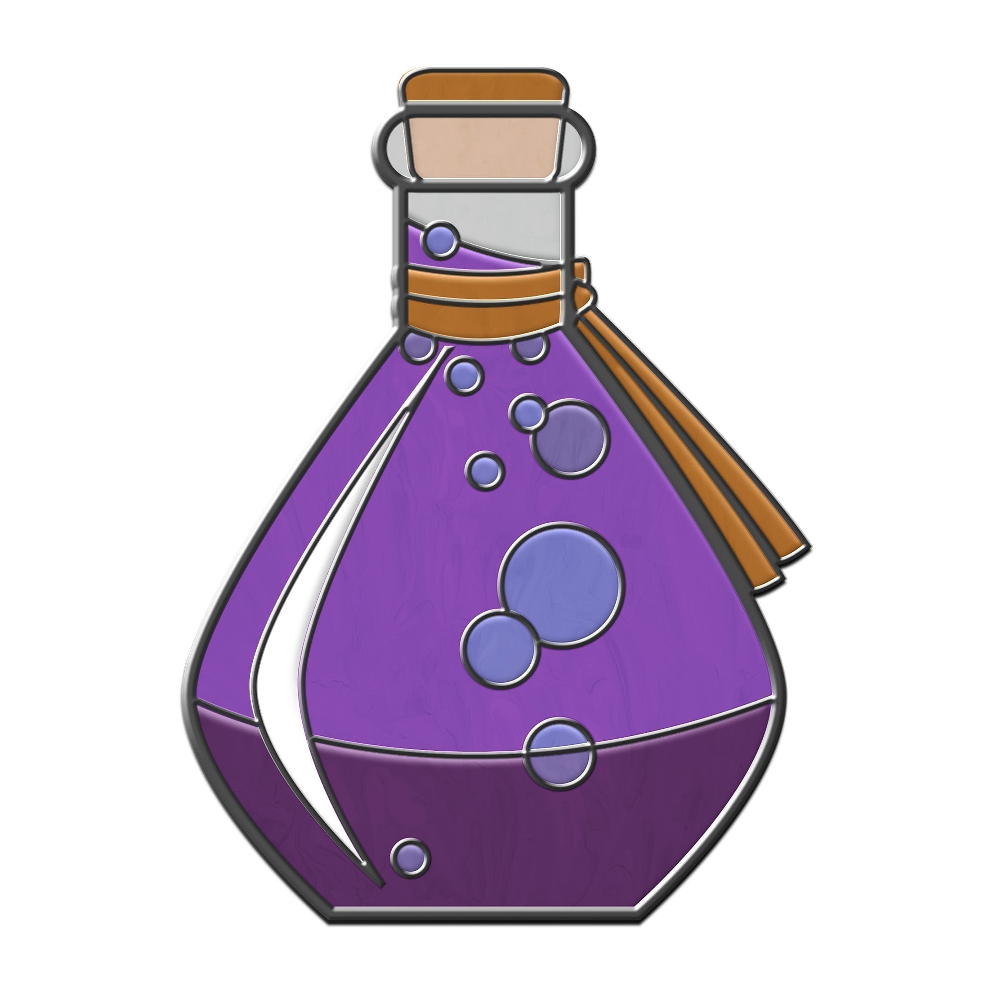 Potion Bottle - Hard Enamel Adventure Dice Pin Metal by Norse Foundry-Pins-Norse Foundry-D&D Enamel Pin-D&D Pin-Dungeons and Dragons Enamel Pin-DND Accessories
