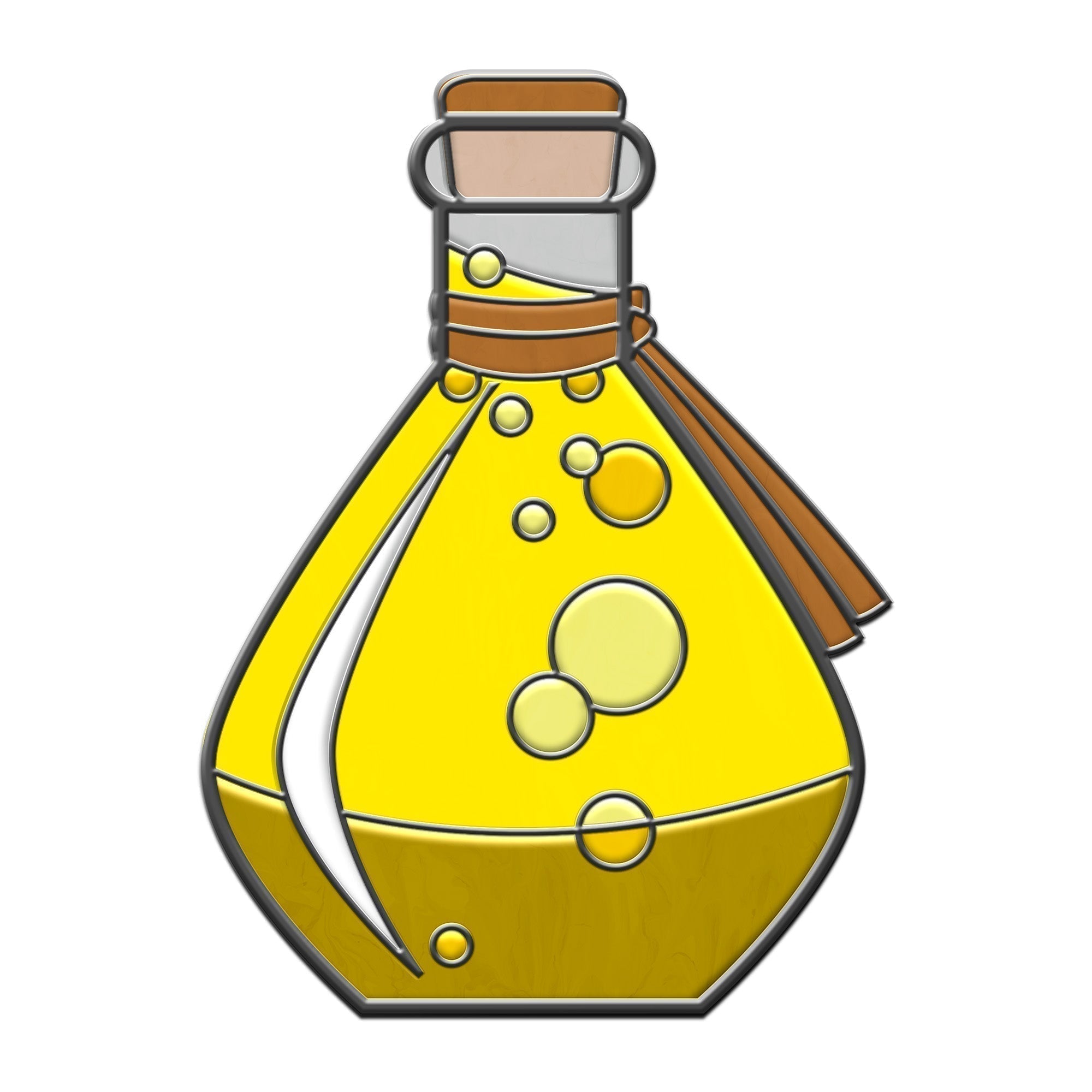Potion Bottle - Hard Enamel Adventure Dice Pin Metal by Norse Foundry-Pins-Norse Foundry-D&D Enamel Pin-D&D Pin-Dungeons and Dragons Enamel Pin-DND Accessories