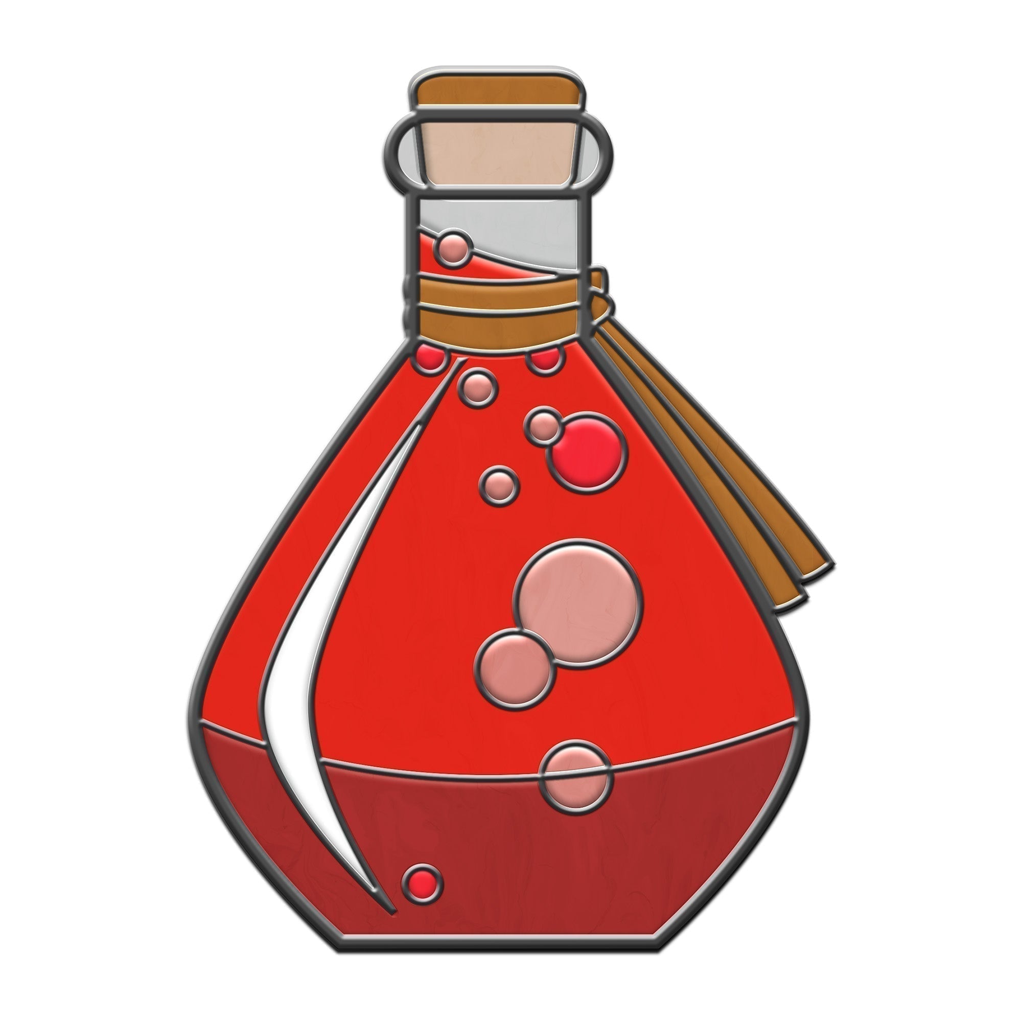Potion Bottle - Hard Enamel Adventure Dice Pin Metal by Norse Foundry-Pins-Norse Foundry-D&D Enamel Pin-D&D Pin-Dungeons and Dragons Enamel Pin-DND Accessories