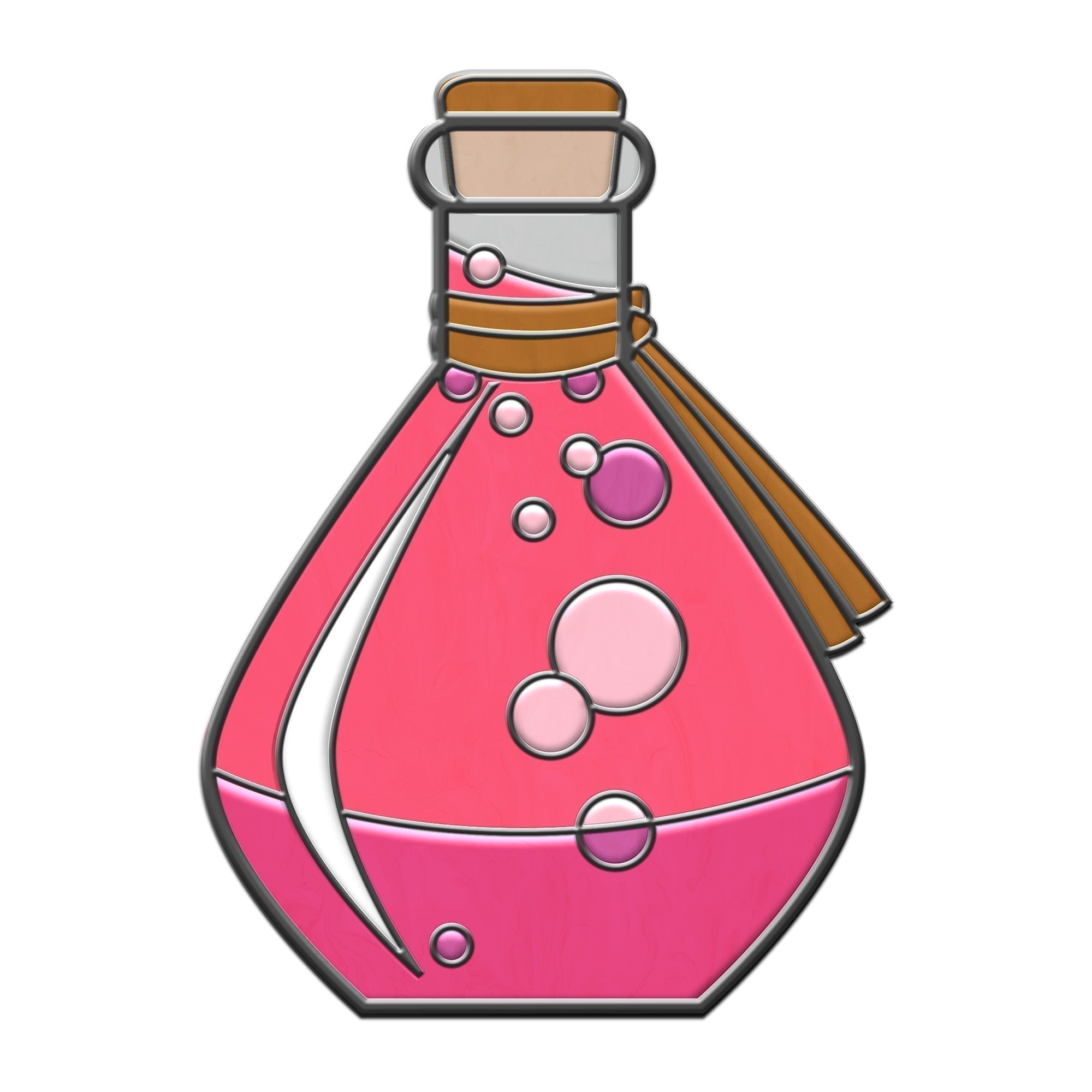 Potion Bottle - Hard Enamel Adventure Dice Pin Metal by Norse Foundry-Pins-Norse Foundry-D&D Enamel Pin-D&D Pin-Dungeons and Dragons Enamel Pin-DND Accessories