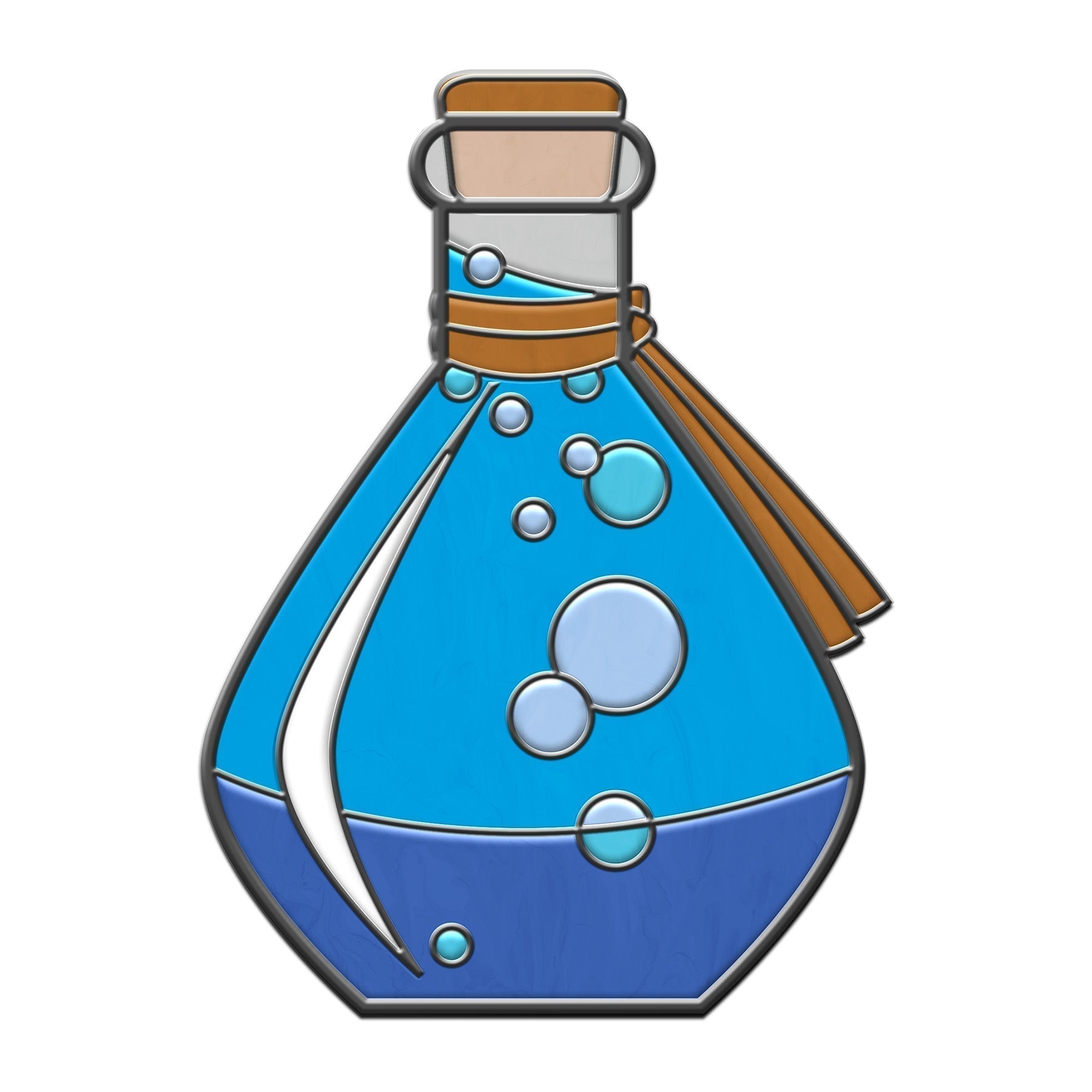 Potion Bottle - Hard Enamel Adventure Dice Pin Metal by Norse Foundry-Pins-Norse Foundry-D&D Enamel Pin-D&D Pin-Dungeons and Dragons Enamel Pin-DnD Accessories