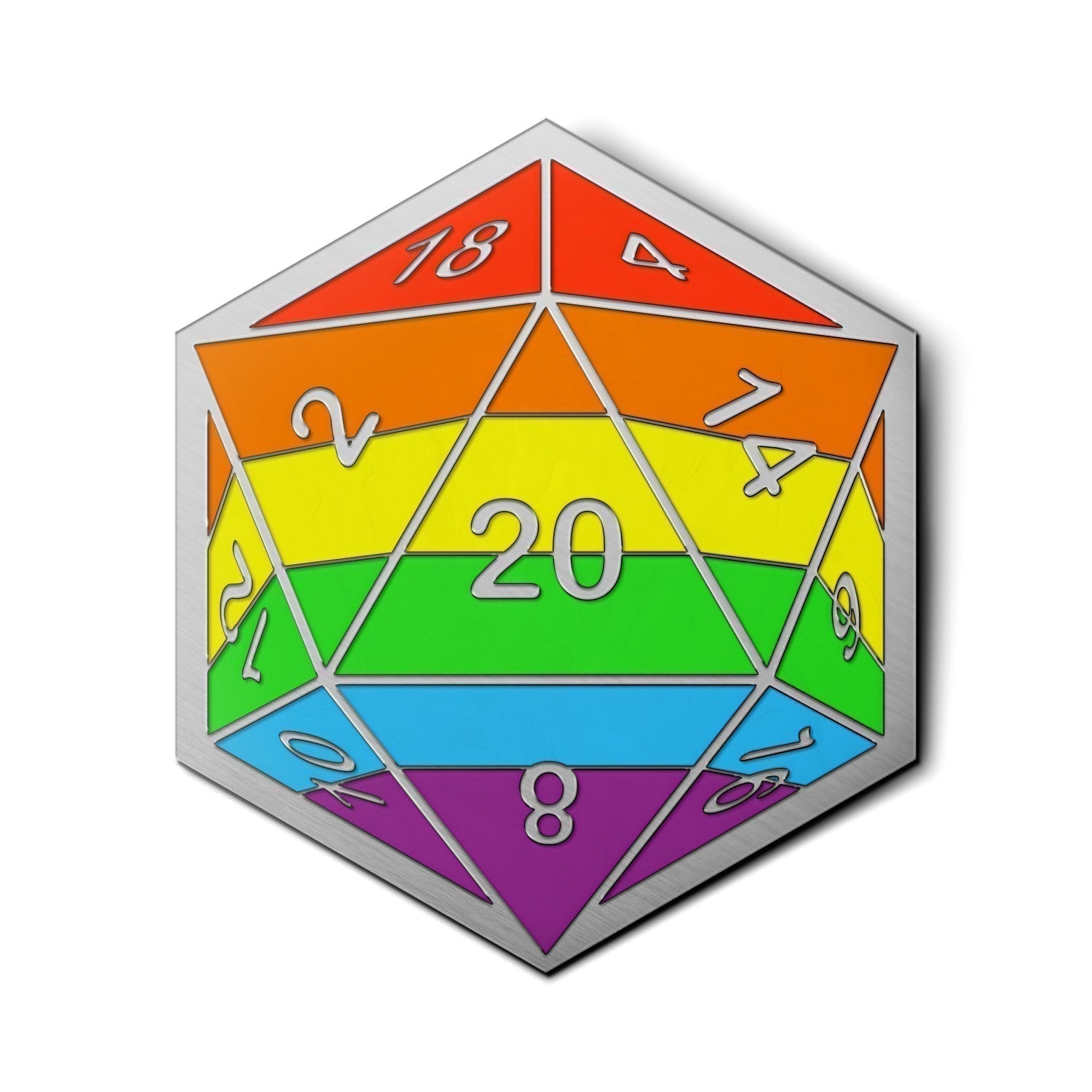 Pride Flag Pins-Pins-Norse Foundry-D&D Enamel Pin-D&D Pin-Dungeons and Dragons Enamel Pin-DND Accessories
