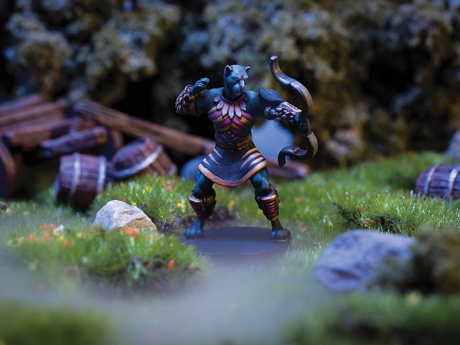 Primal Path - Cattus Medium Armored 28mm Miniature By Adventurers and Adversaries - A&A 0031