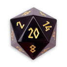 Purple Cats Eye - Single D20 Glass Dice-Glass Dice-Norse Foundry-DnD Dice-Glass Dice-D20-Glass D20-Collectible D20 Dice