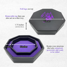 Purple Dragon Tray of Holding™ Dice Tray by Norse Foundry-Dice Tray-Norse Foundry-Dice Tray-DND Dice Tray-D&D Dice Tray-D&D Accessories-D&D Dice Storage
