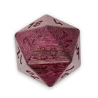 Purple Heart - Boulder® 45mm Wooden Dice-Dice-Norse Foundry-Norse Foundry-dungeons & dragons-d&d dice-rpg dice-d20-wood dice-d&d-boulder-perfect for tabletop rpgs