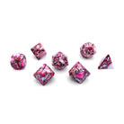 Pyrite Red Imperial Jasper - 7 Piece RPG Set TruStone Dice-TruStone Dice-Norse Foundry-Gemstone Dice-Dungeons and Dragons Dice-Gem Dice-DND Dice-Gaming Dice-Perfect for Tabletop RPGs-Dice Set