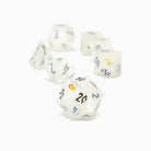 Quartz - Raised Holographic 7 Piece RPG Set Gemstone Dice-Gemstone Dice-Norse Foundry-Gemstone Dice-Dungeons & Dragons Dice-Gem Dice-DnD Dice-Gaming Dice-Perfect for Tabletop RPGs-Dice Set