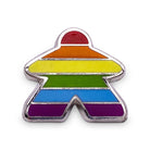 Rainbow Meeple Pin-Pins-Norse Foundry-D&D Enamel Pin-D&D Pin-Dungeons and Dragons Enamel Pin-D&D Accessories