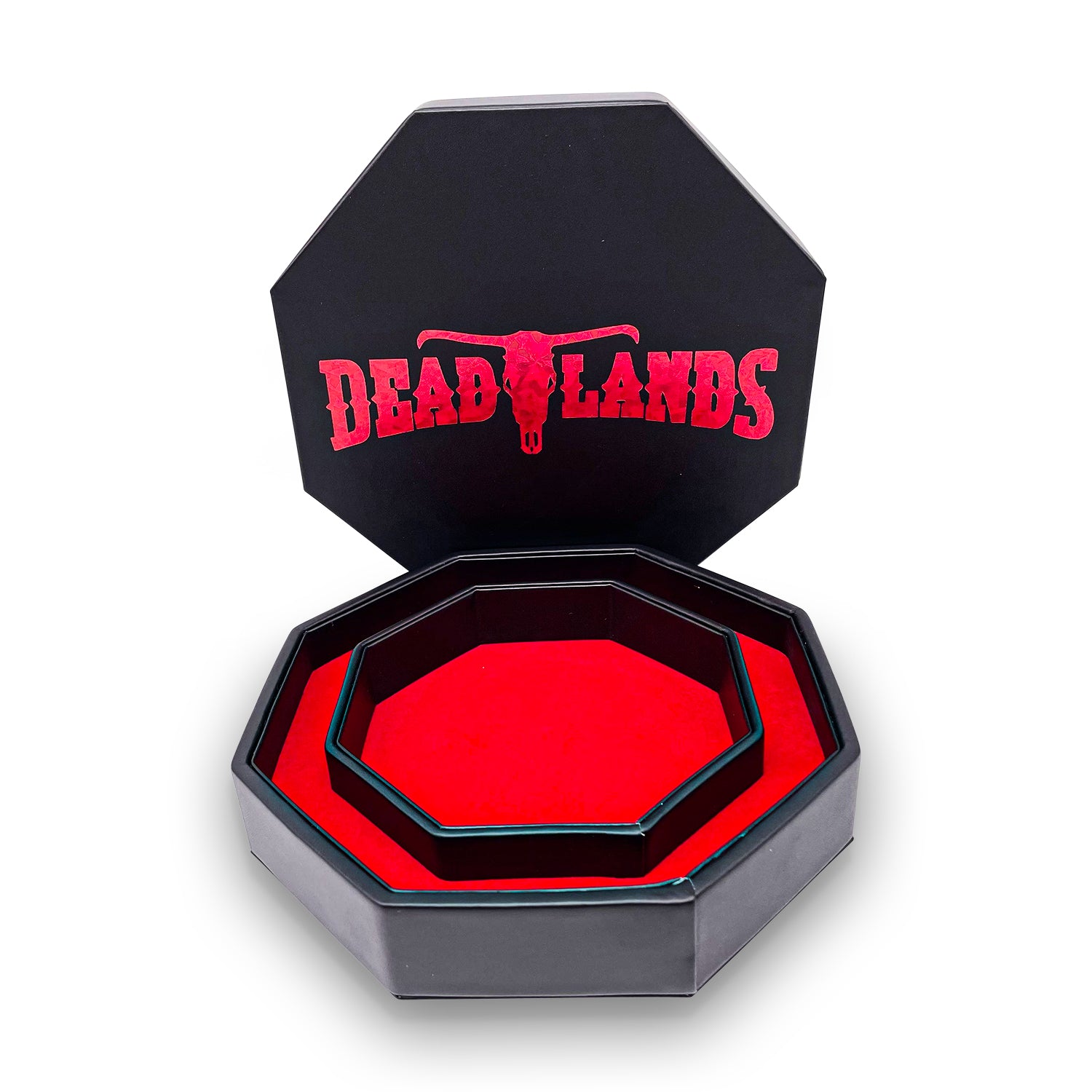 Red Deadlands™ Tray of Holding™ Dice Tray by Norse Foundry-Dice Tray-Norse Foundry-Dice Tray-DND Dice Tray-D&D Dice Tray-D&D Accessories-D&D Dice Storage
