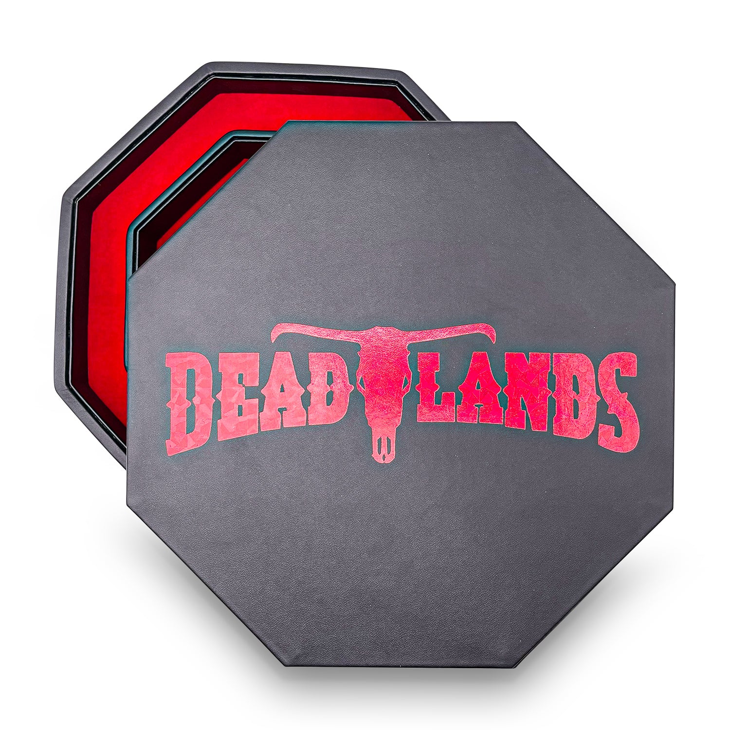 Red Deadlands™ Tray of Holding™ Dice Tray by Norse Foundry-Dice Tray-Norse Foundry-Dice Tray-DND Dice Tray-D&D Dice Tray-D&D Accessories-D&D Dice Storage