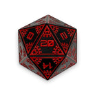 Red Giant - Asteroid Boulder® 45MM Alloy Metal Dice-Metal - Zinc Alloy Dice-Norse Foundry-Dungeons and Dragons-D&D Dice-D20-Metal Dice Set-DnD-DnD Metal Dice Set-Perfect for Tabletop RPGs