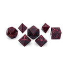 Red Giant - Space Dice 7 Piece RPG Set Alloy Metal Dice-Metal - Zinc Alloy Dice-Norse Foundry-Dungeons and Dragons-DND Dice-D20-Metal Dice Set-DND-D&D Metal Dice Set-Perfect for Tabletop RPGs
