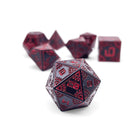 Red Giant - Space Dice 7 Piece RPG Set Alloy Metal Dice-Metal - Zinc Alloy Dice-Norse Foundry-Norse Foundry-dungeons & dragons-d&d dice set-rpg dice set-d20-metal dice set-d&d-perfect for tabletop rpgs