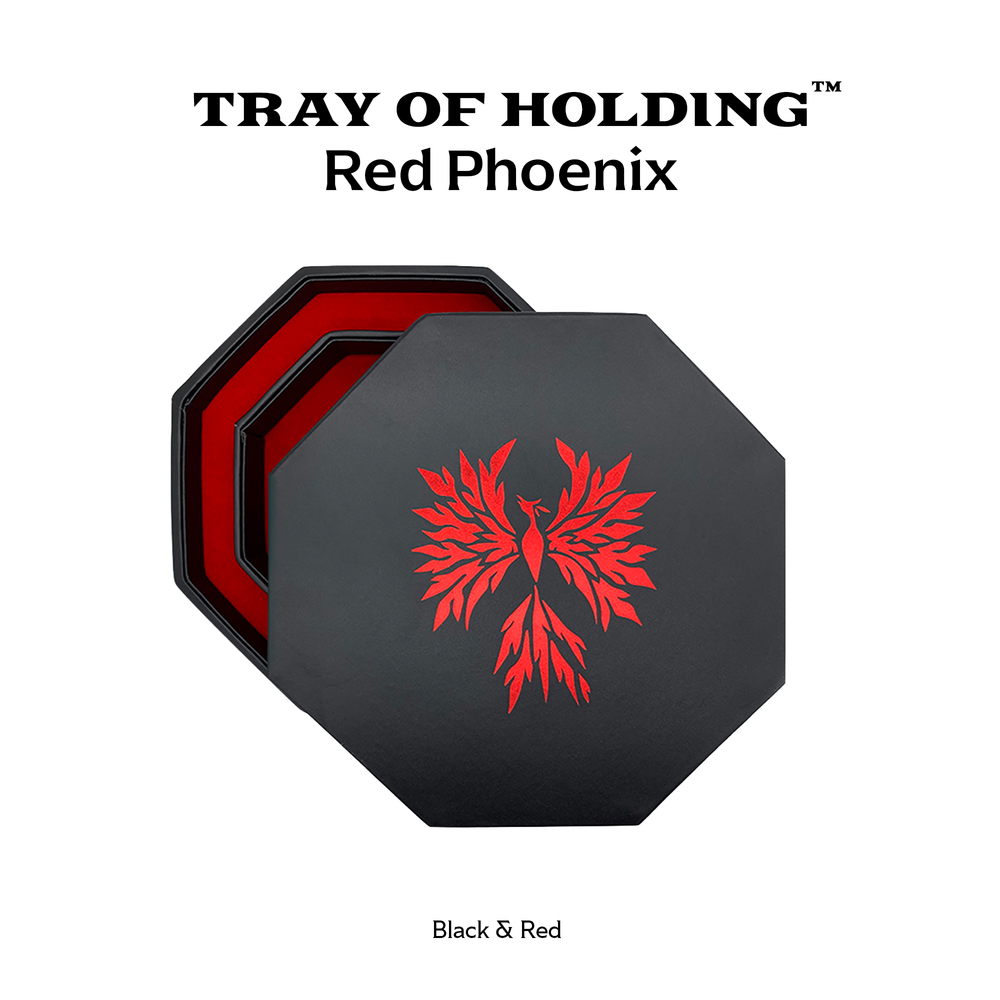 Red Phoenix - Tray of Holding™ Dice Tray by Norse Foundry