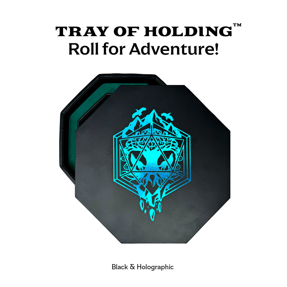 Roll for Adventure Holographic - Tray of Holding™ Dice Tray by Norse Foundry
