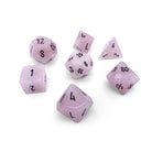 Rose Quartz - 7 Piece RPG Set Gemstone Dice-Gemstone Dice-Norse Foundry-Gemstone Dice-Dungeons & Dragons Dice-Gem Dice-DnD Dice-Gaming Dice-Perfect for Tabletop RPGs-Dice Set