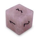 Rose Quartz - Single D6 Gemstone Dice-Gemstone Dice-Norse Foundry-Gemstone Dice-Dungeons and Dragons Dice-Gem Dice DND Dice-Gaming Dice-Perfect for Tabletop RPGs-D6