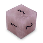 Rose Quartz - Single D6 Gemstone Dice-Gemstone Dice-Norse Foundry-Norse Foundry-dungeons & dragons-d&d dice-rpg d6-gemstone d6-d&d-d6-perfect for tabletop rpgs