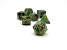 Ruby Zoisite - 7 Piece RPG Set Gemstone Dice-Gemstone Dice-Norse Foundry-Gemstone Dice-Dungeons & Dragons Dice-Gem Dice-DnD Dice-Gaming Dice-Perfect for Tabletop RPGs-Dice Set