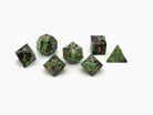 Ruby Zoisite - 7 Piece RPG Set Gemstone Dice-Gemstone Dice-Norse Foundry-Gemstone Dice-Dungeons & Dragons Dice-Gem Dice-DnD Dice-Gaming Dice-Perfect for Tabletop RPGs-Dice Set