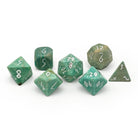 Russian Amazonite - 7 Piece RPG Set TruStone Dice-TruStone Dice-Norse Foundry-Gemstone Dice-Dungeons and Dragons Dice-Gem Dice-DND Dice-Gaming Dice-Perfect for Tabletop RPGs-Dice Set