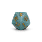 Russian Amazonite D20 Gemstone-Gemstone Dice-Norse Foundry-Gemstone Dice-Dungeons and Dragons Dice-Gem Dice-D&D Dice-Gaming Dice-Perfect for Tabletop RPGs-D20