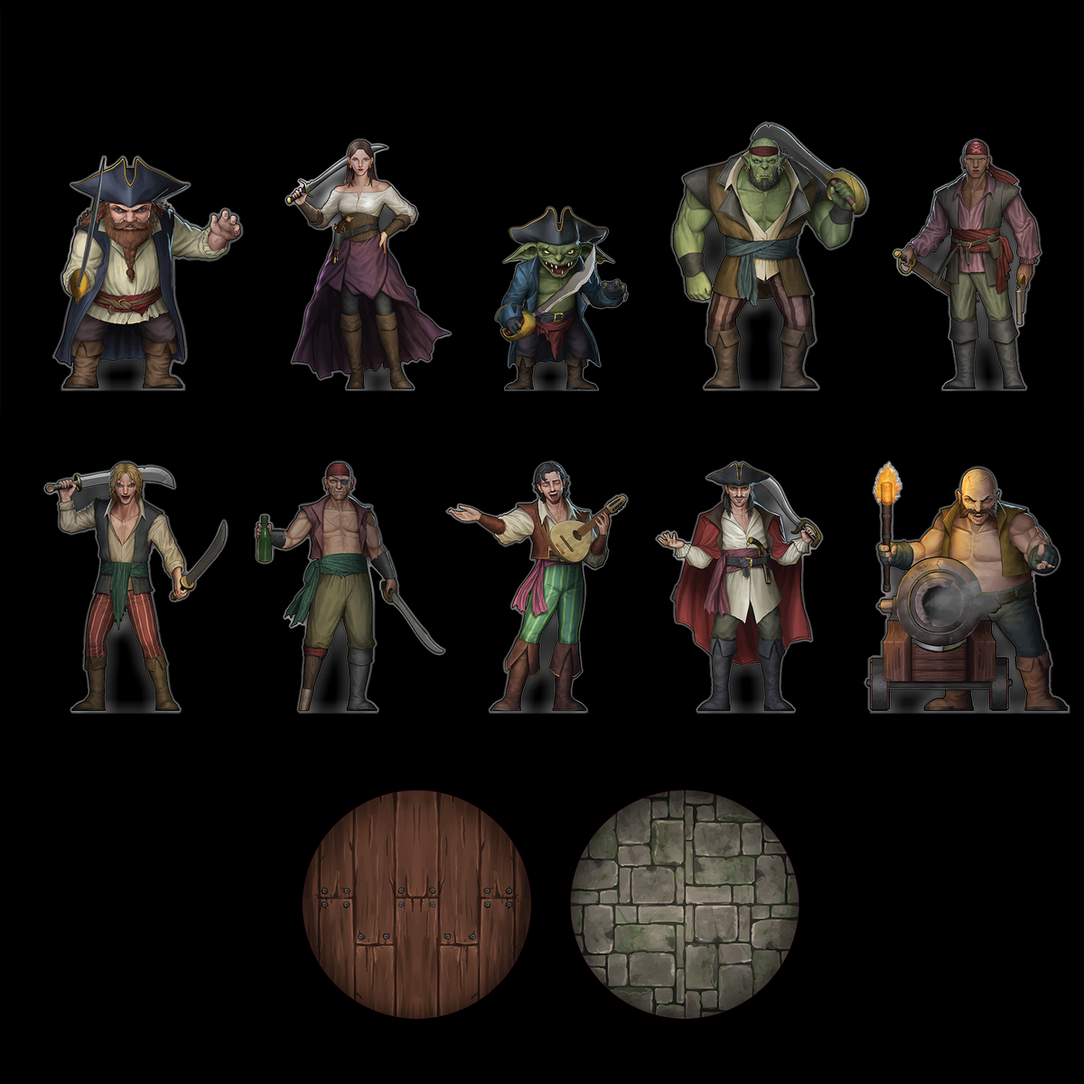 Scourges of the Sea Acrylic Encounter Token – Hexed Ink