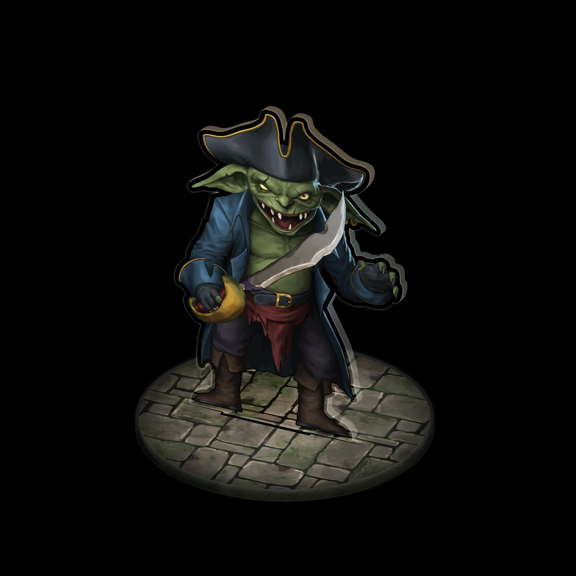 Scourges of the Sea Acrylic Encounter Token – Hexed Ink