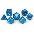 Sea Teal - 7 Piece RPG Set 6063 Aluminum Dice-Aluminum Dice-Norse Foundry-Norse Foundry-aluminum dice-dungeons & dragons-d&d dice set-rpg dice set-aluminum d&d dice set-d&d-lightweight-perfect for tabletop rpgs