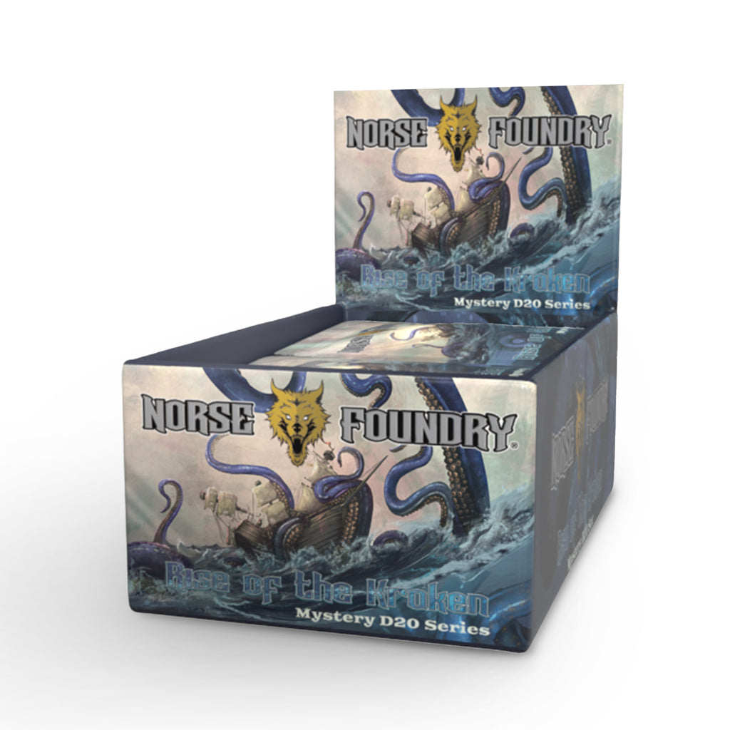 Sealife Volume 2 - Rise of the Kraken - Case of 10-Metal - Zinc Alloy Dice-Norse Foundry-d20-dice-dungeons and dragons-d&d-dnd d20-dungeons & dragons-mystery deal