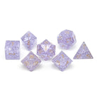 Shattered Zircon Alexandrite - 7 Piece RPG Set Zircon Glass Dice-Glass Dice-Norse Foundry-Norse Foundry-zircon glass dice-dungeons & dragons-d&d dice set-rpg dice set-glass dice set-d&d-perfect for tabletop rpgs
