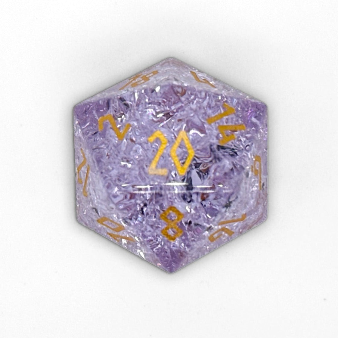 Shattered Zircon Alexandrite Glass - Boulder® 30mm Glass Dice-Boulder-Norse Foundry-Norse Foundry-dungeons & dragons-d&d dice-rpg dice-d20-glass dice-d&d-30mm-boulder-perfect for tabletop rpgs