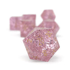 Shattered Zircon Tourmaline - 7 Piece RPG Set Zircon Glass Dice-Glass Dice-Norse Foundry-Norse Foundry-zircon glass dice-dungeons & dragons-d&d dice set-rpg dice set-glass dice set-d&d-perfect for tabletop rpgs
