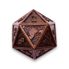 Single Alloy Metal D20 in Shillelagh by Norse Foundry
