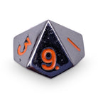 Single Alloy D10 in Black Lava by-Zinc Alloy Dice-Norse Foundry-dice-dungeons and dragons-dnd-dungeons & dragons-metal dice-d10