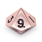 Single Alloy D10 in Copper Still by Norse Foundry-Zinc Alloy Dice-Norse Foundry-dice-dungeons & dragons-dnd-dungeons & dragons-metal dice-d10